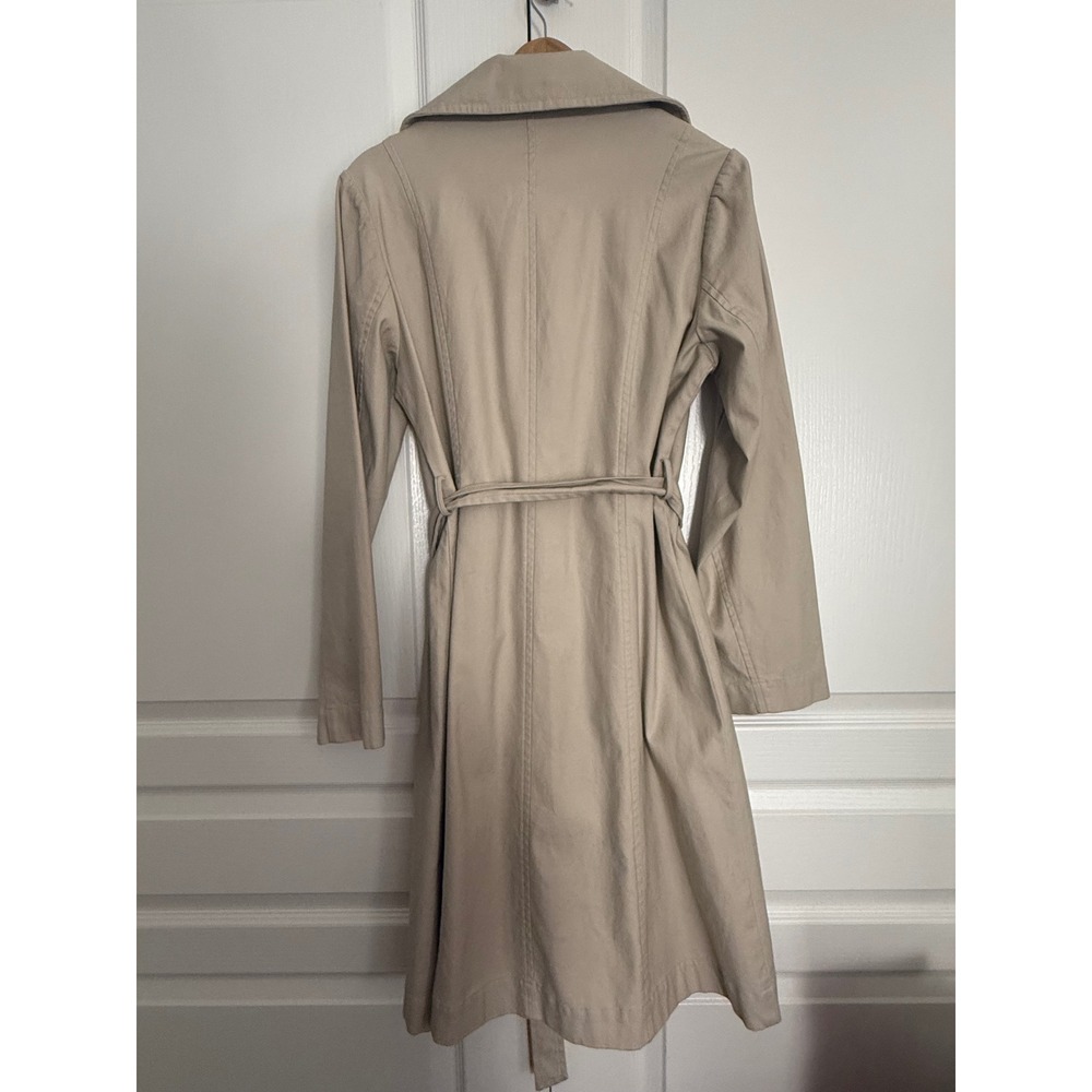 Blue Sky Clothing Co. Size M Beige Cotton Belted Trench Coat - Picture 2 of 8